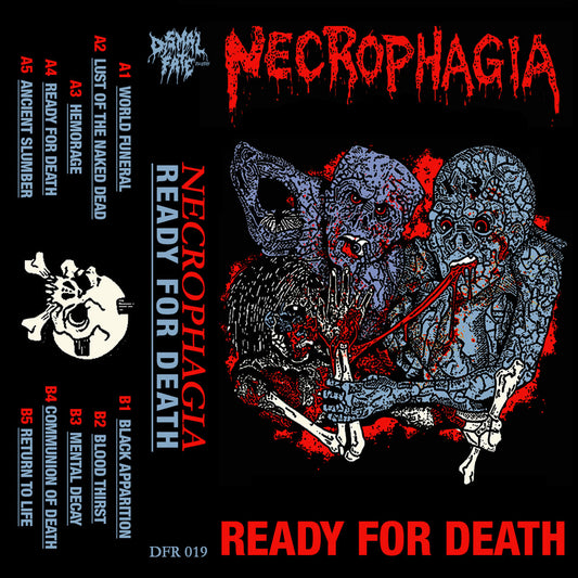 Necrophagia " Ready For Death " Cassette Tape