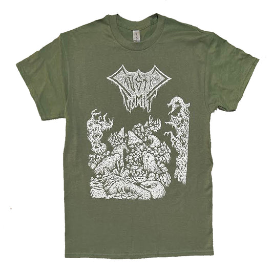 Caustic Vomit " Eloquent Requiems of Necrotic Decadence " Shirt Green