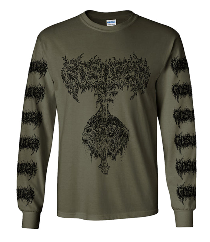 Gosudar - Maze Longsleeve with Sleeve Prints Military Green