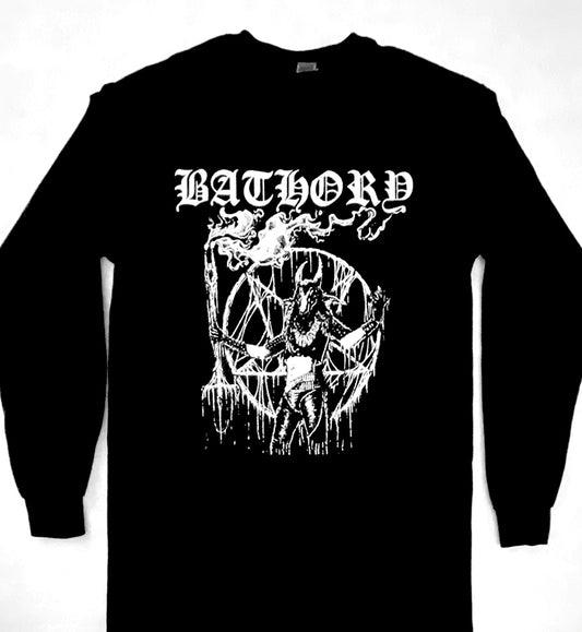 Bathory " Satan My Master LP " Longsleeve T-shirt