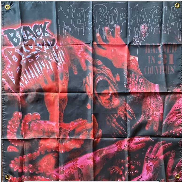 Necrophagia " Black Blood Vomitorium "  Flag / Banner / Tapestry